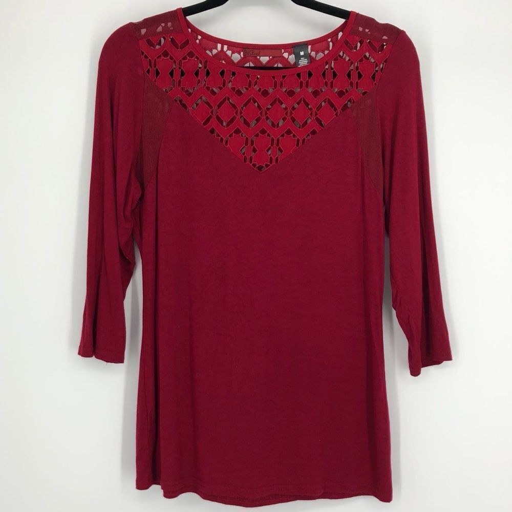BKE RED Label 3/4 Sleeve Top‎